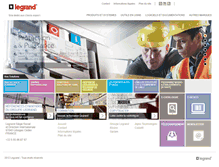 Tablet Screenshot of export.legrand.com