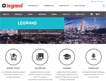 Tablet Screenshot of legrand.co.za