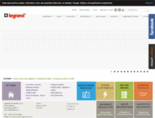 Tablet Screenshot of legrand.sk