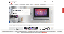 Desktop Screenshot of legrand.de